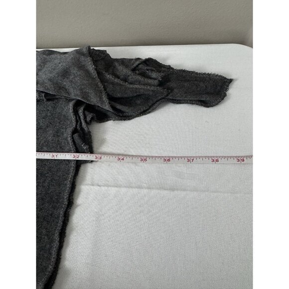 Lola Crochet L Gray Floral Assymetrical Italy Lagenlook Fairy Grunge Whimsigoth - Picture 9 of 10